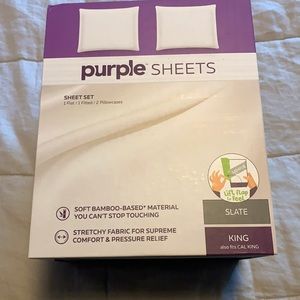 Purple brand sheet set-stretch material